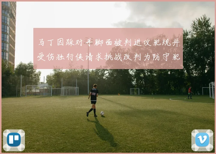 马丁因踩对手脚面被判进攻犯规并受伤独行侠请求挑战改判为防守犯规